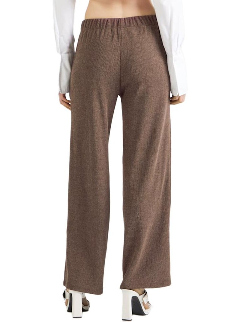 Pantalón Fluido para Mujer Vero Moda Marrón capuchino - Kiabi