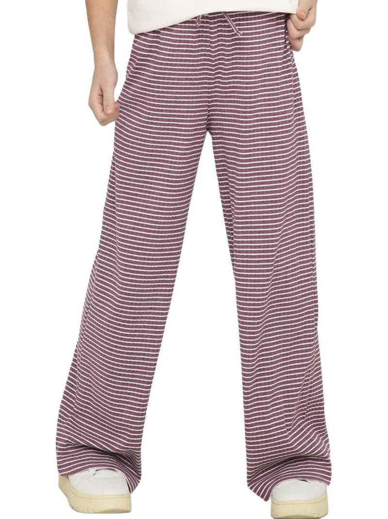 Pantalón fluido para niña - only kids Rosa - Kiabi
