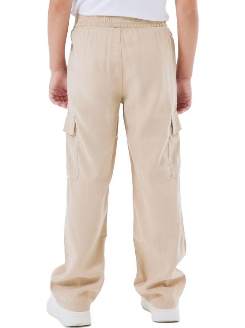 Pantalón Fluido para Niña Name It Beige - Kiabi