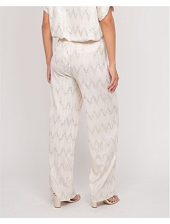 Pantalón fluido texturizado EMANTINE