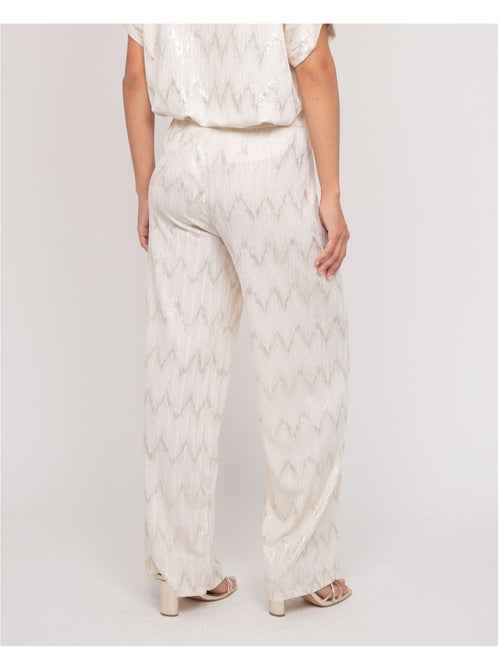Pantalón fluido texturizado EMANTINE - Kiabi Pantalón fluido texturizado EMANTINE - Kiabi