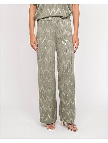 Pantalón fluido texturizado EMANTINE