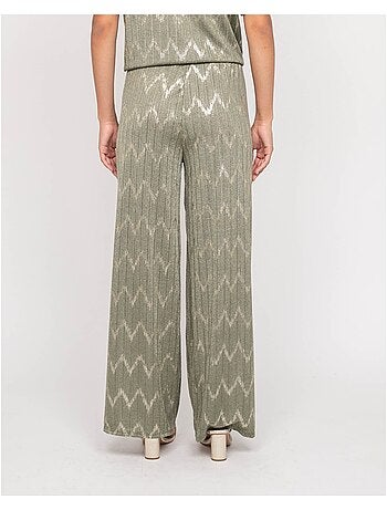 Pantalón fluido texturizado EMANTINE