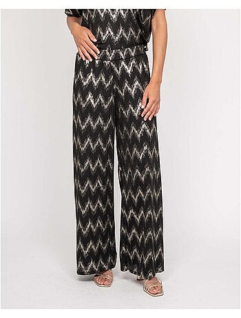 Pantalón fluido texturizado EMANTINE