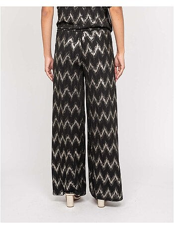 Pantalón fluido texturizado EMANTINE