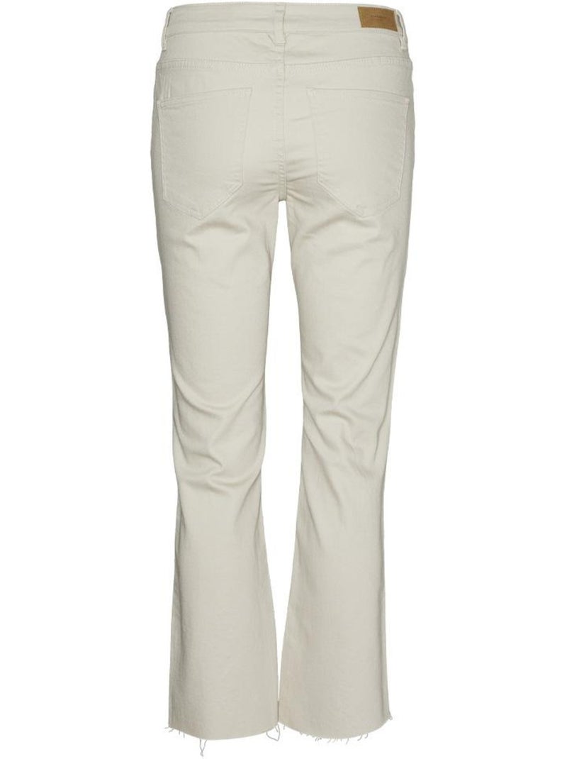 Pantalón Fluido Vero Moda para Mujer Beige - Kiabi