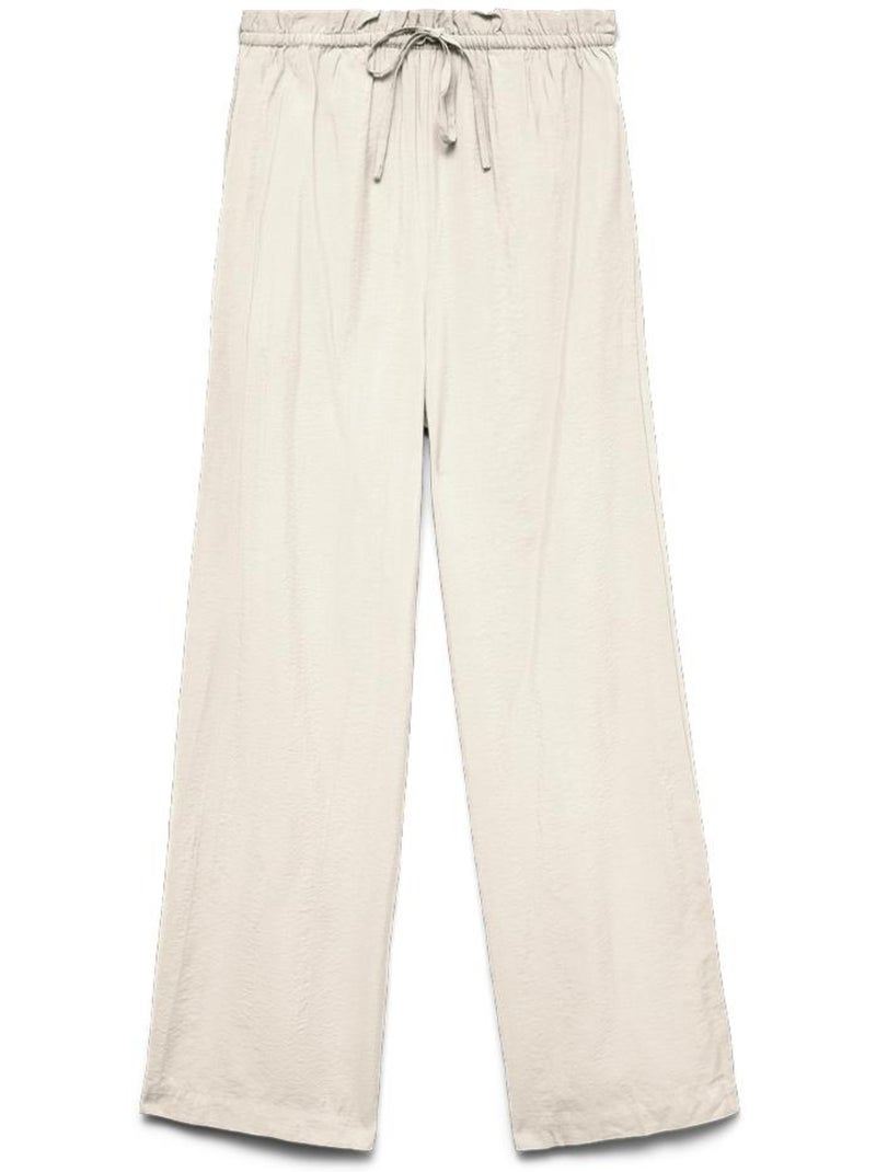 Pantalón Fluido Vero Moda para Mujer Beige - Kiabi