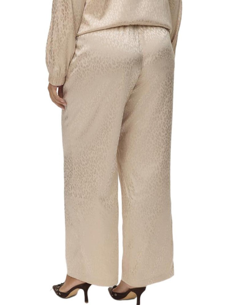 Pantalón Fluido Vero Moda para Mujer Beige - Kiabi