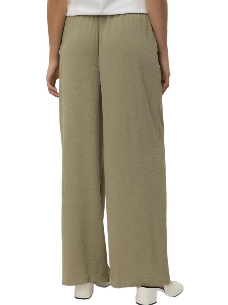 Pantalón Fluido Vero Moda para Mujer Marrón capuchino - Kiabi