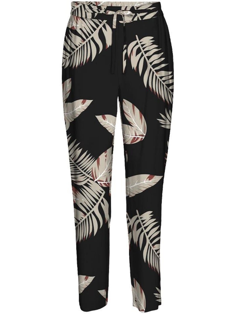 Pantalón Fluido Vero Moda para Mujer Negro Beige - Kiabi