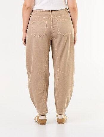 Pantalón globo de sarga