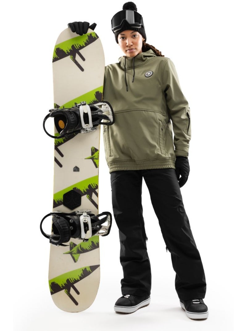 Pantalón hardshell snowboard mujer mujer p5-w aino Negro - Kiabi