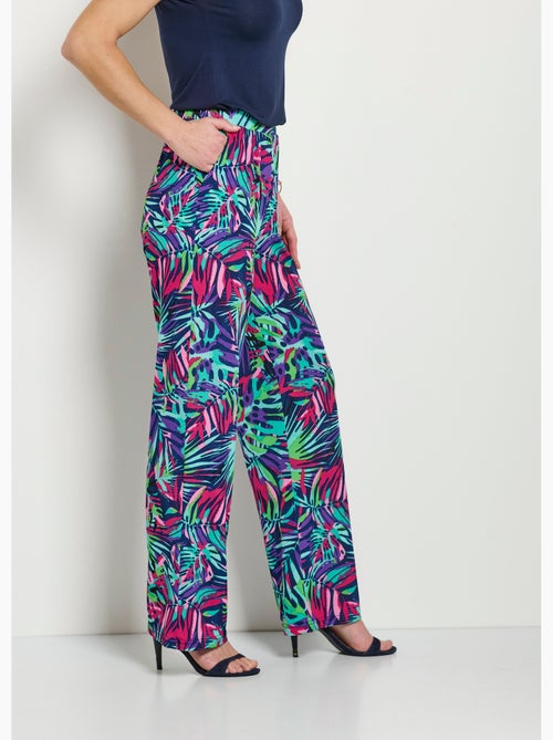 Pantalón holgado estampado con cintura elástica - Afibel - Kiabi