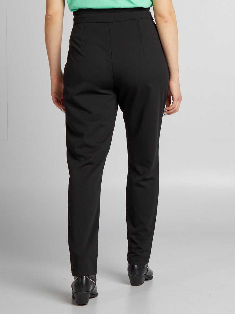 Pantalon 'JDY' de tiro alto NEGRO - Kiabi