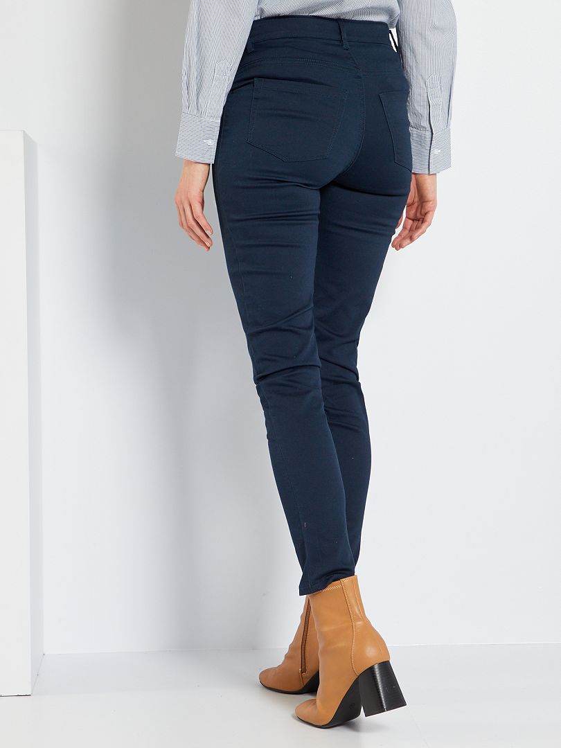 Pantalón jegging de premamá banda baja azul - Kiabi
