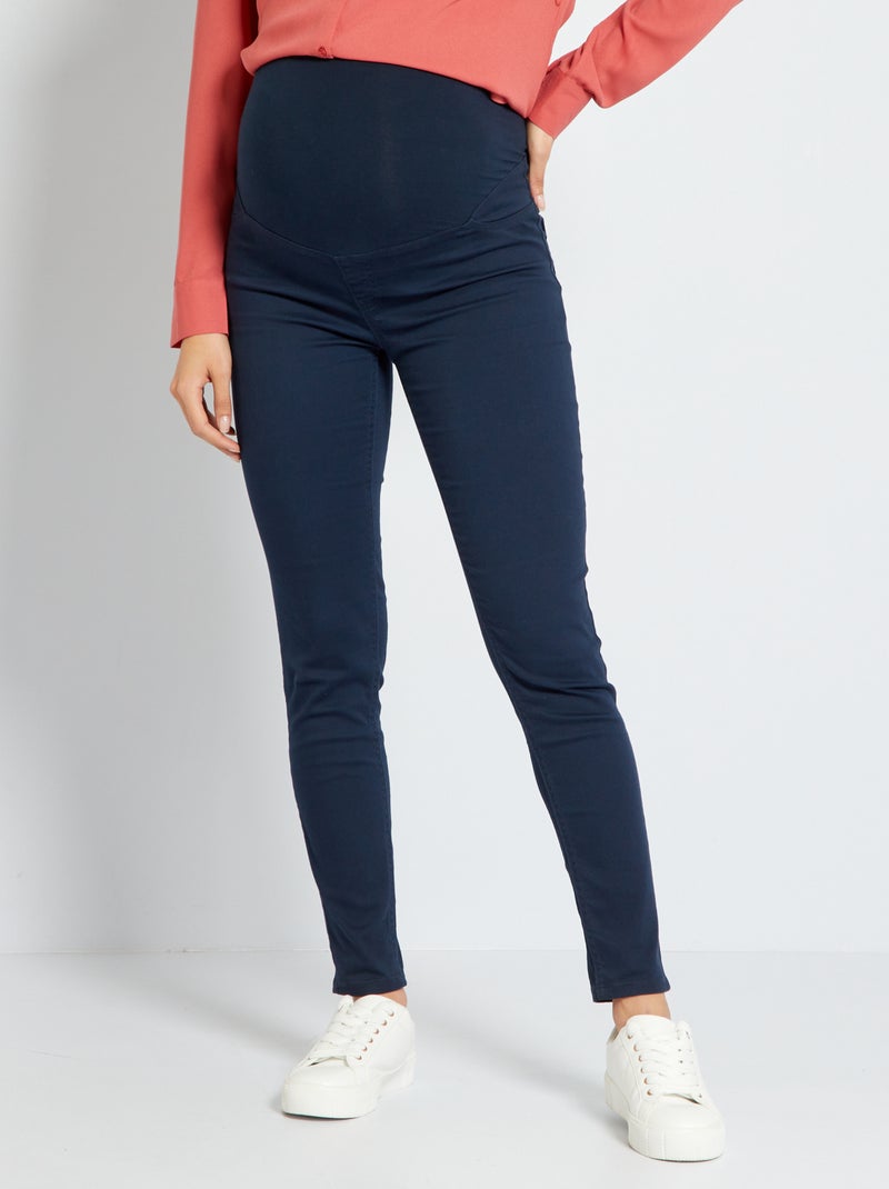 Pantalón jegging premamá azul - Kiabi