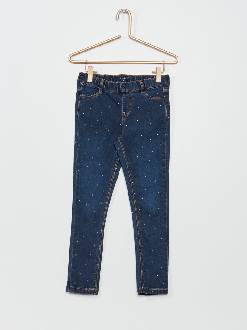 Pantalón jegging vaquero AZUL - Kiabi