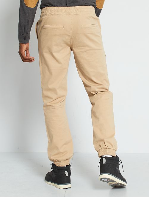 Pantalón jogger - BEIGE - Kiabi - 20.00€