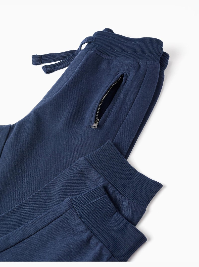 Pantalón Jogger con Bolsillos Azul oscuro - Kiabi