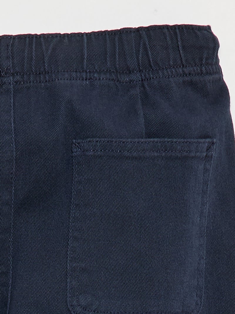 Pantalón jogger con cordones Azul - Kiabi