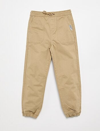 Pantalón jogger con cordones de ajuste