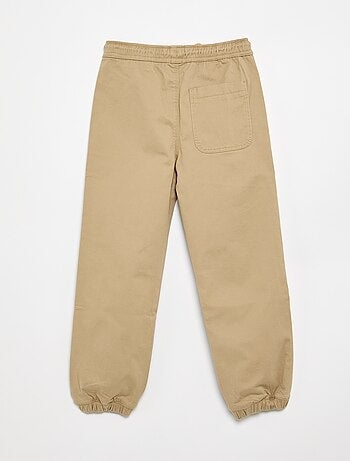 Pantalón jogger con cordones de ajuste