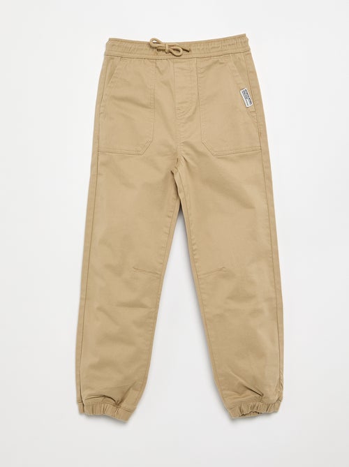 Pantalón jogger con cordones de ajuste - Kiabi