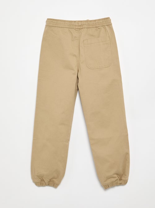Pantalón jogger con cordones de ajuste - Kiabi