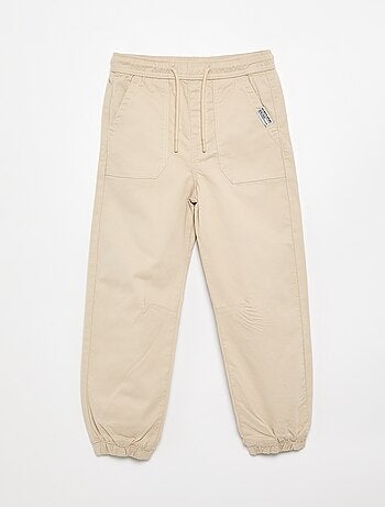 Pantalón jogger con cordones de ajuste