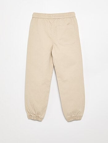 Pantalón jogger con cordones de ajuste