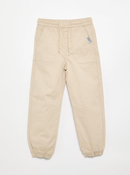 Pantalón jogger con cordones de ajuste - Kiabi
