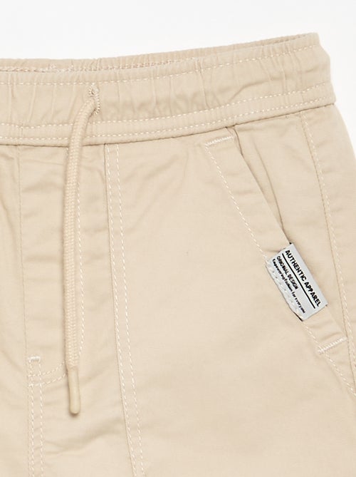 Pantalón jogger con cordones de ajuste - Kiabi
