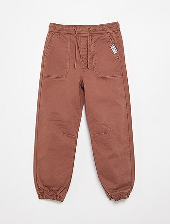 Pantalón jogger con cordones de ajuste