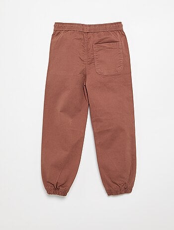 Pantalón jogger con cordones de ajuste