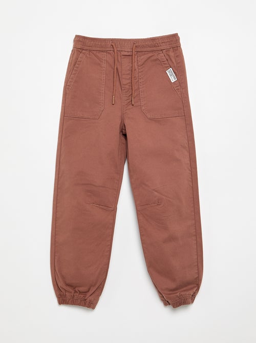 Pantalón jogger con cordones de ajuste - Kiabi