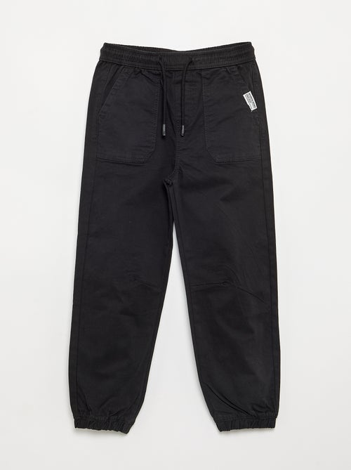 Pantalón jogger con cordones de ajuste - Kiabi