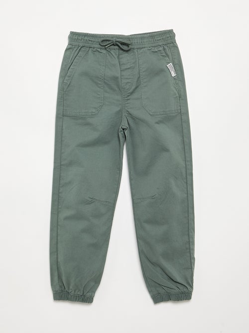 Pantalón jogger con cordones de ajuste - Kiabi