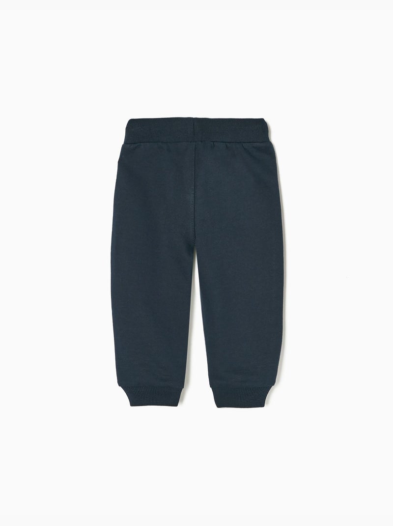 Pantalón jogger de algodón Azul oscuro - Kiabi