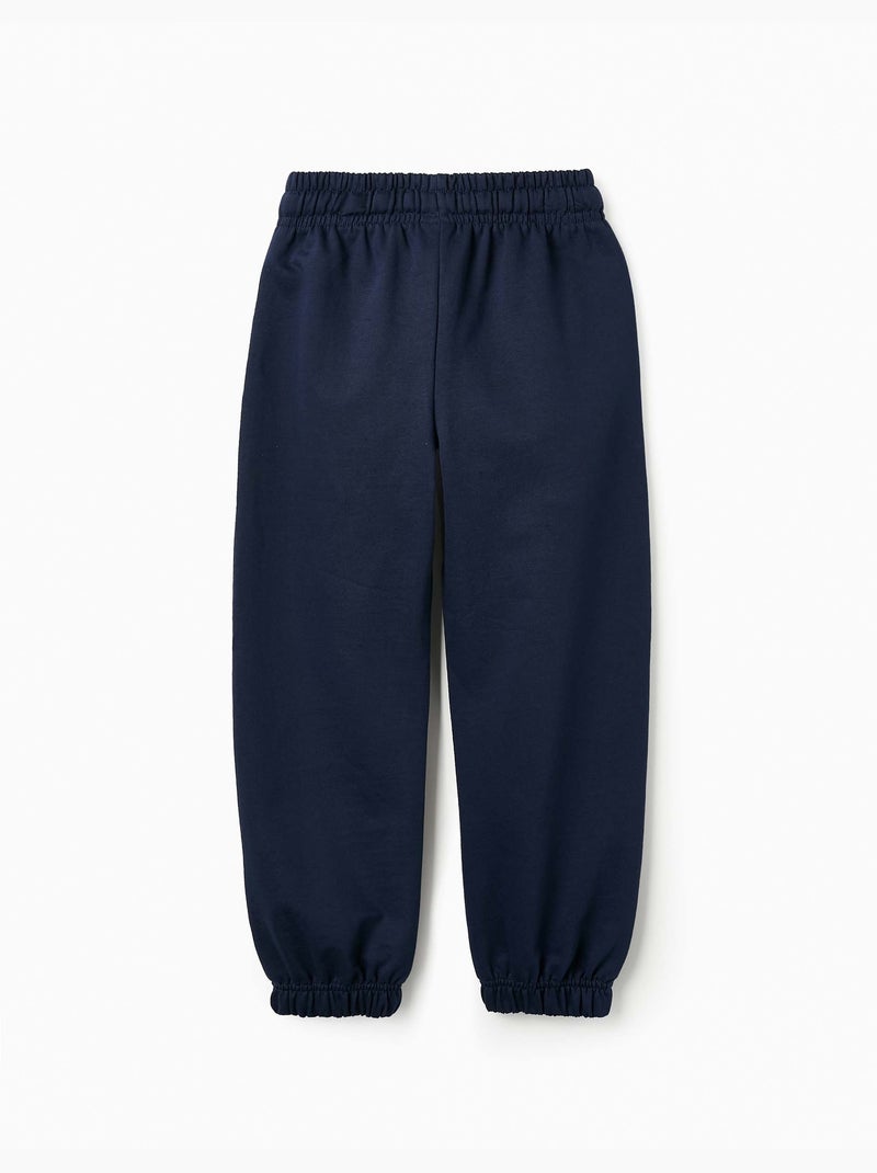 Pantalón jogger de algodón Azul oscuro - Kiabi