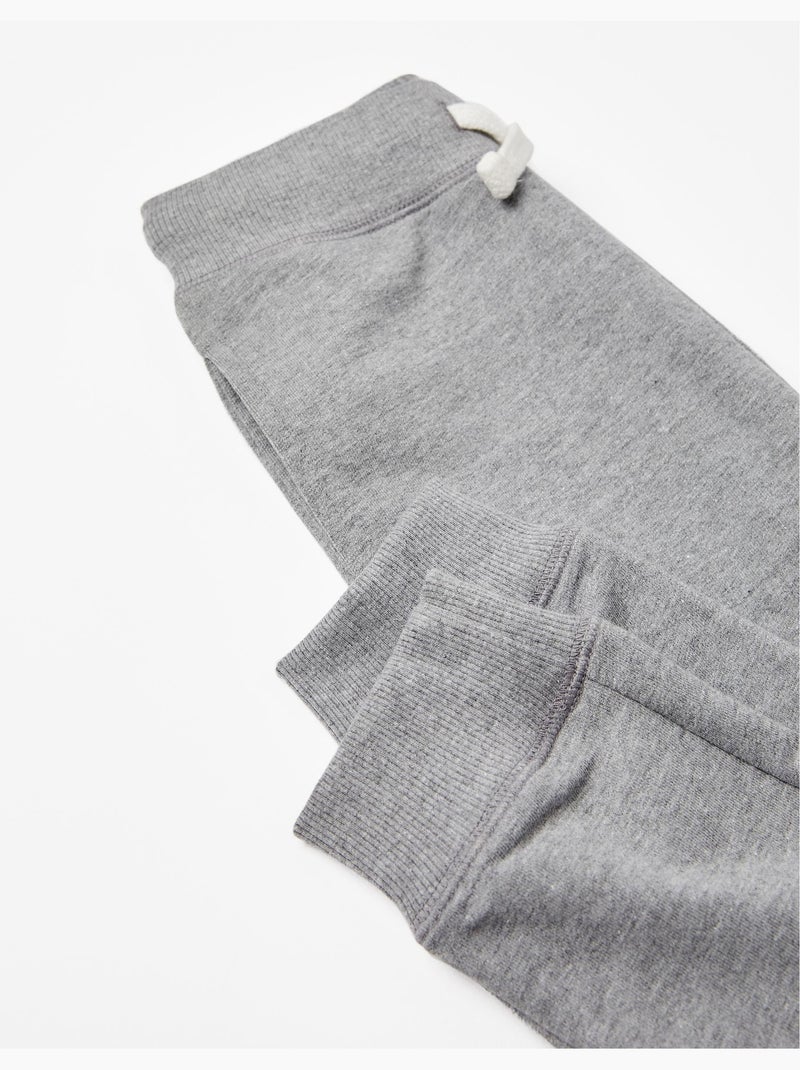 Pantalón jogger de algodón Gris - Kiabi