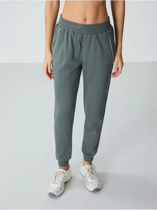 Pantalón jogger de chándal de mezcla de algodón para mujer tommy - Kiabi Pantalón jogger de chándal de mezcla de algodón para mujer tommy - Kiabi