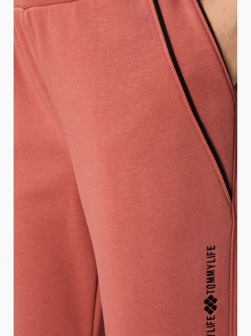 Pantalón jogger de chándal de mezcla de algodón para mujer tommy - Kiabi Pantalón jogger de chándal de mezcla de algodón para mujer tommy - Kiabi