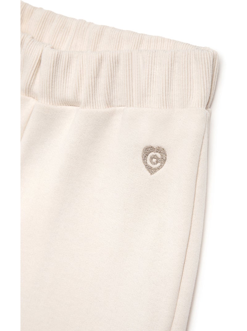 Pantalón Jogger de Felpa Beige Conguitos Beige - Kiabi