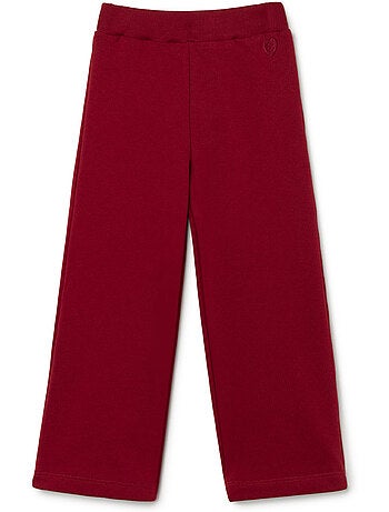 Pantalón jogger de felpa burdeos conguitos