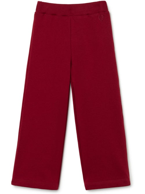 Pantalón jogger de felpa burdeos conguitos - Kiabi