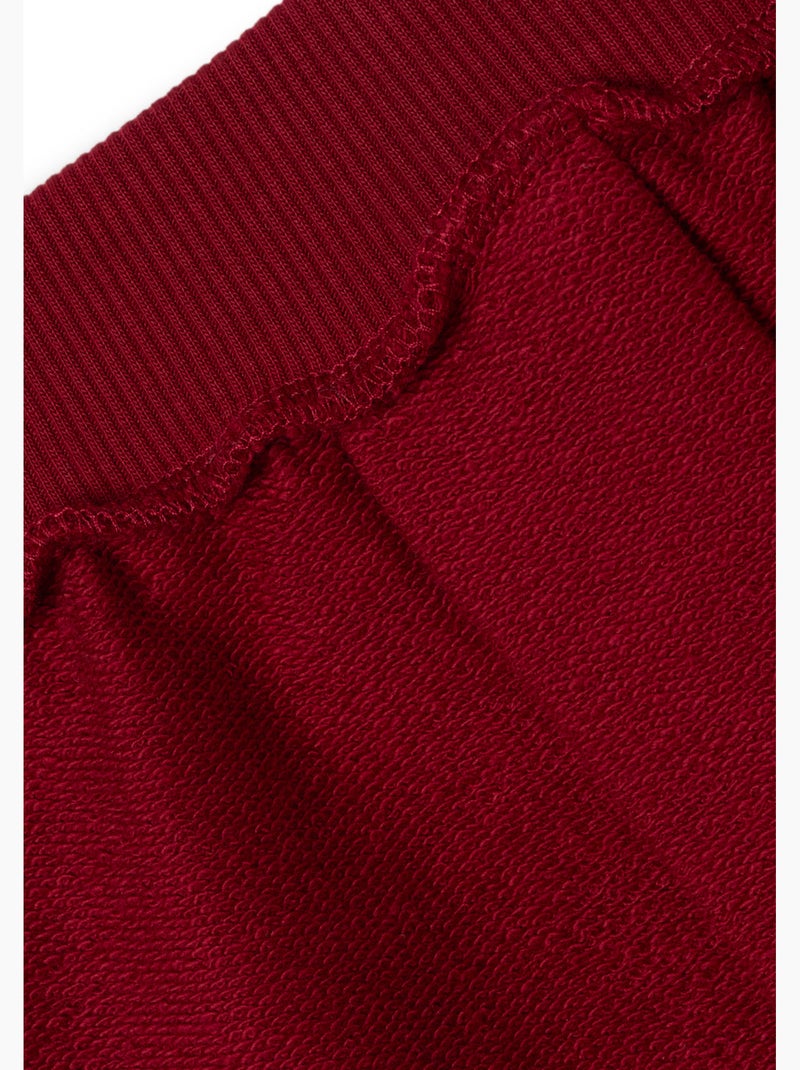Pantalón Jogger de Felpa Burdeos Conguitos Rojo - Kiabi