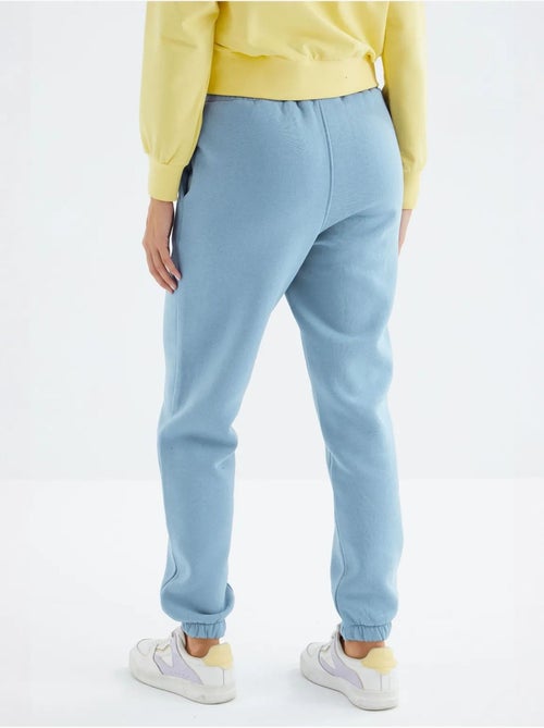 Pantalón jogger de felpa polar de tiro alto para mujer tommy - Kiabi Pantalón jogger de felpa polar de tiro alto para mujer tommy - Kiabi