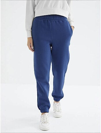 Pantalón jogger de felpa polar de tiro alto para mujer tommy