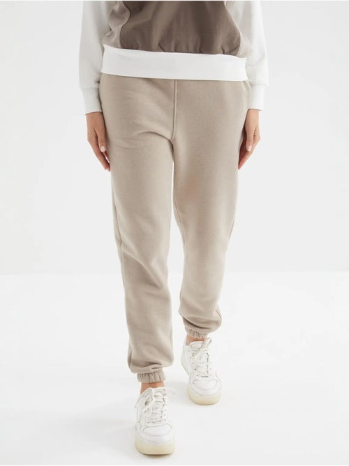 Pantalón jogger de felpa polar de tiro alto para mujer tommy - Kiabi Pantalón jogger de felpa polar de tiro alto para mujer tommy - Kiabi