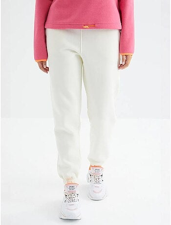 Pantalón jogger de felpa polar de tiro alto para mujer tommy